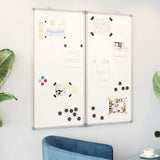 Vidaxx tableau blanc pliant magnétique 80x80x1,7 cm aluminium