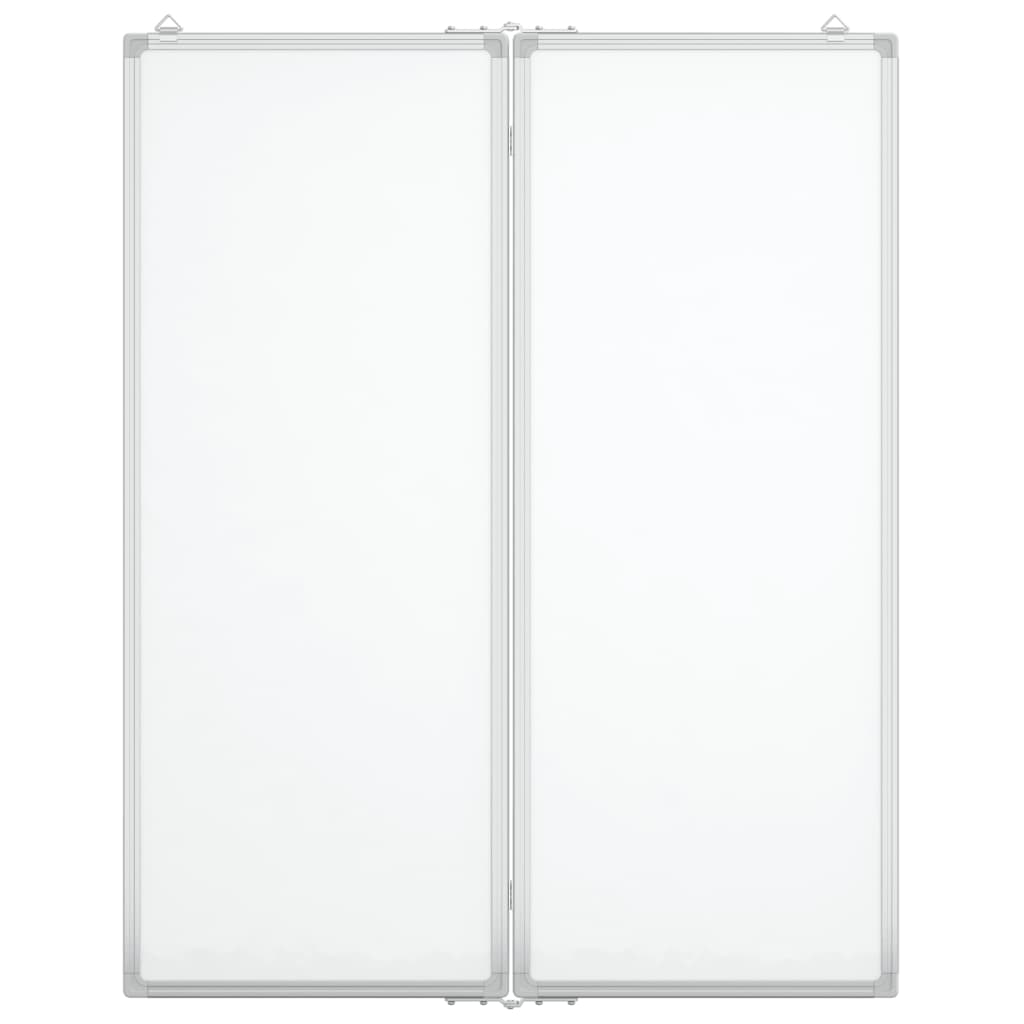 VIDAXL Whiteboard Magneticamente pieghevole 80x100x1.7 cm in alluminio