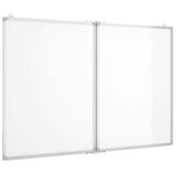 Vidaxx tableau blanc pliant magnétique 100x80x1,7 cm aluminium