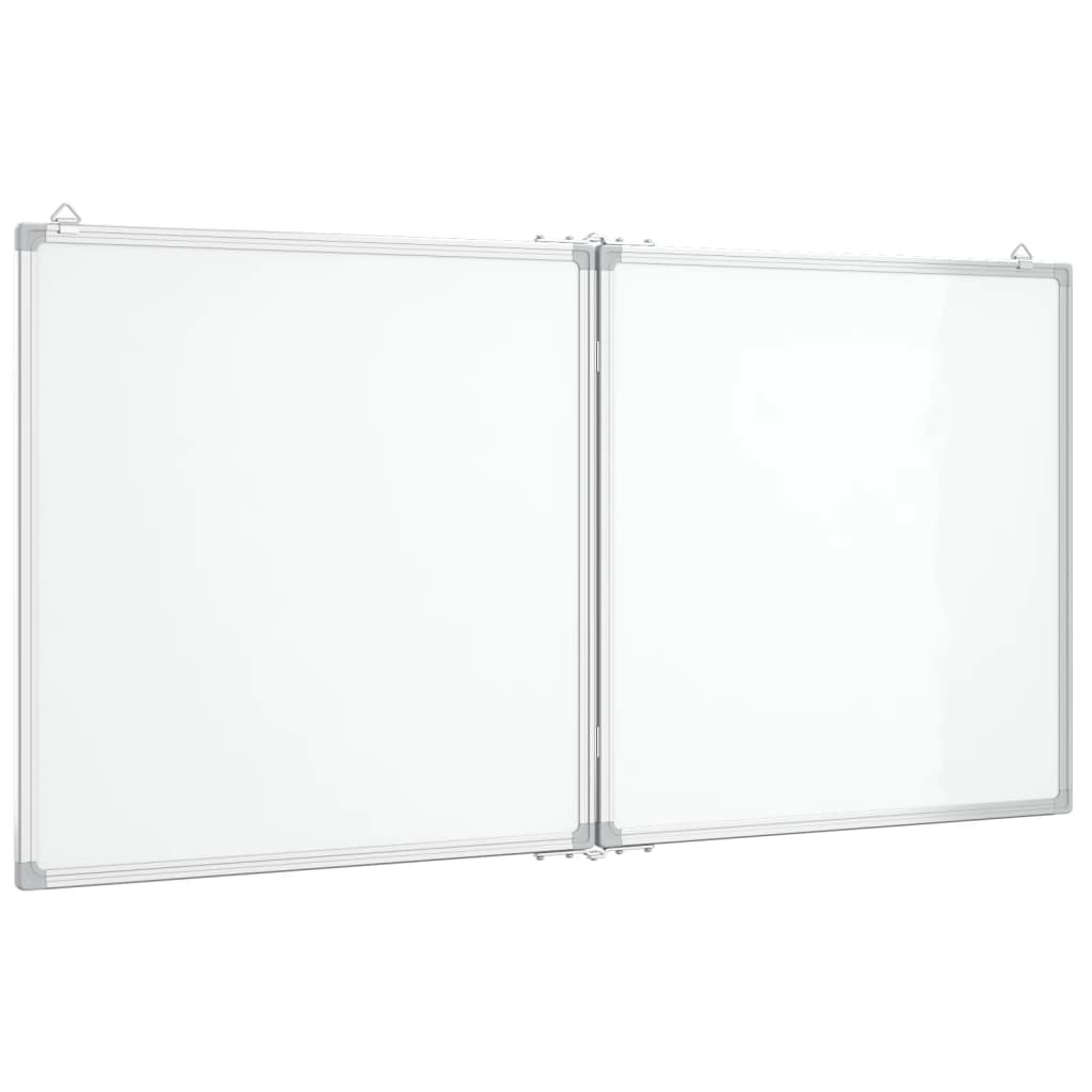 Vidaxl whiteboard magnetisk sammenfoldelig 120x60x1,7 cm aluminium