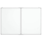 Vidaxx tableau blanc pliant magnétique 120x80x1,7 cm aluminium