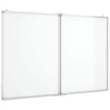 Vidaxx tableau blanc pliant magnétique 120x100x1,7 cm aluminium
