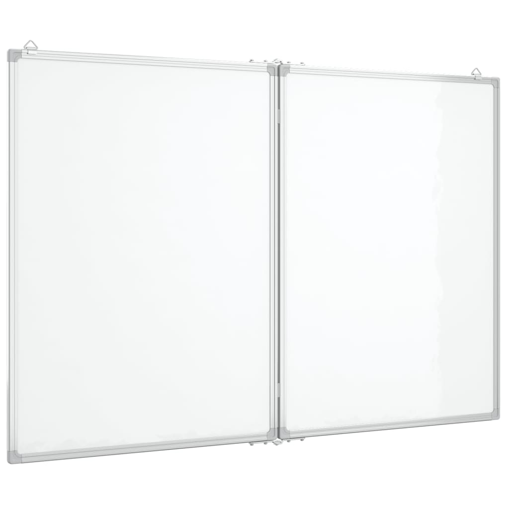 Vidaxl whiteboard magnetiskt vikbar 120x100x1,7 cm aluminium