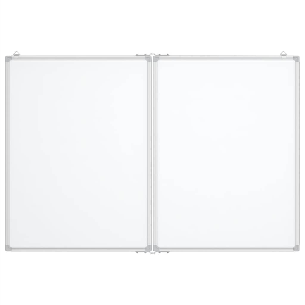 Vidaxx tableau blanc pliant magnétique 120x100x1,7 cm aluminium