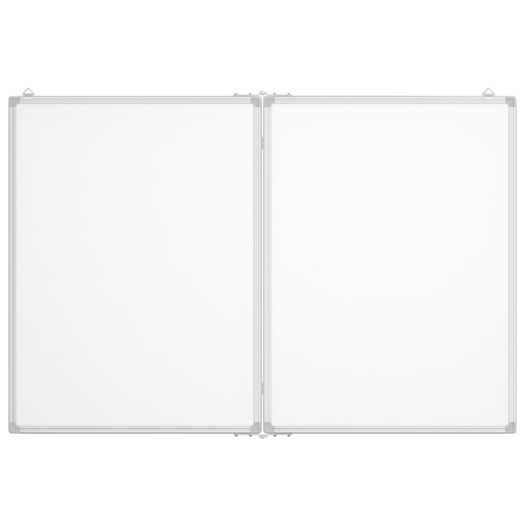 Vidaxl whiteboard magnetiskt vikbar 120x100x1,7 cm aluminium