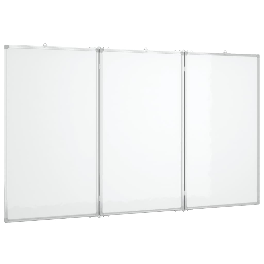 Vidaxl whiteboard magnetiskt vikbar 120x80x1,7 cm aluminium