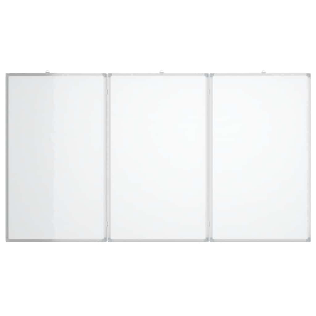 Vidaxx tableau blanc pliant magnétique 120x100x1,7 cm aluminium
