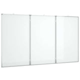 Vidaxx tableau blanc pliant magnétique 150x100x1,7 cm aluminium