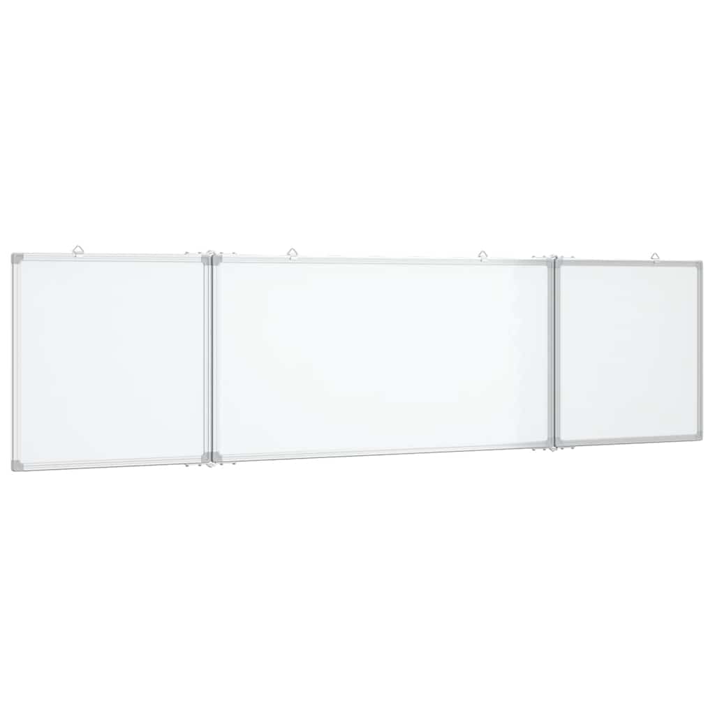 Vidaxx tableau blanc pliant magnétique 160x40x1,7 cm aluminium