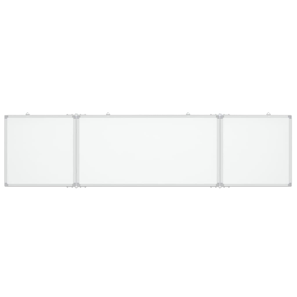 VIDAXL Whiteboard Magneticamente pieghevole 160x40x1.7 cm in alluminio