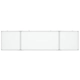 Vidaxl whiteboard magnetiskt vikbar 160x40x1,7 cm aluminium