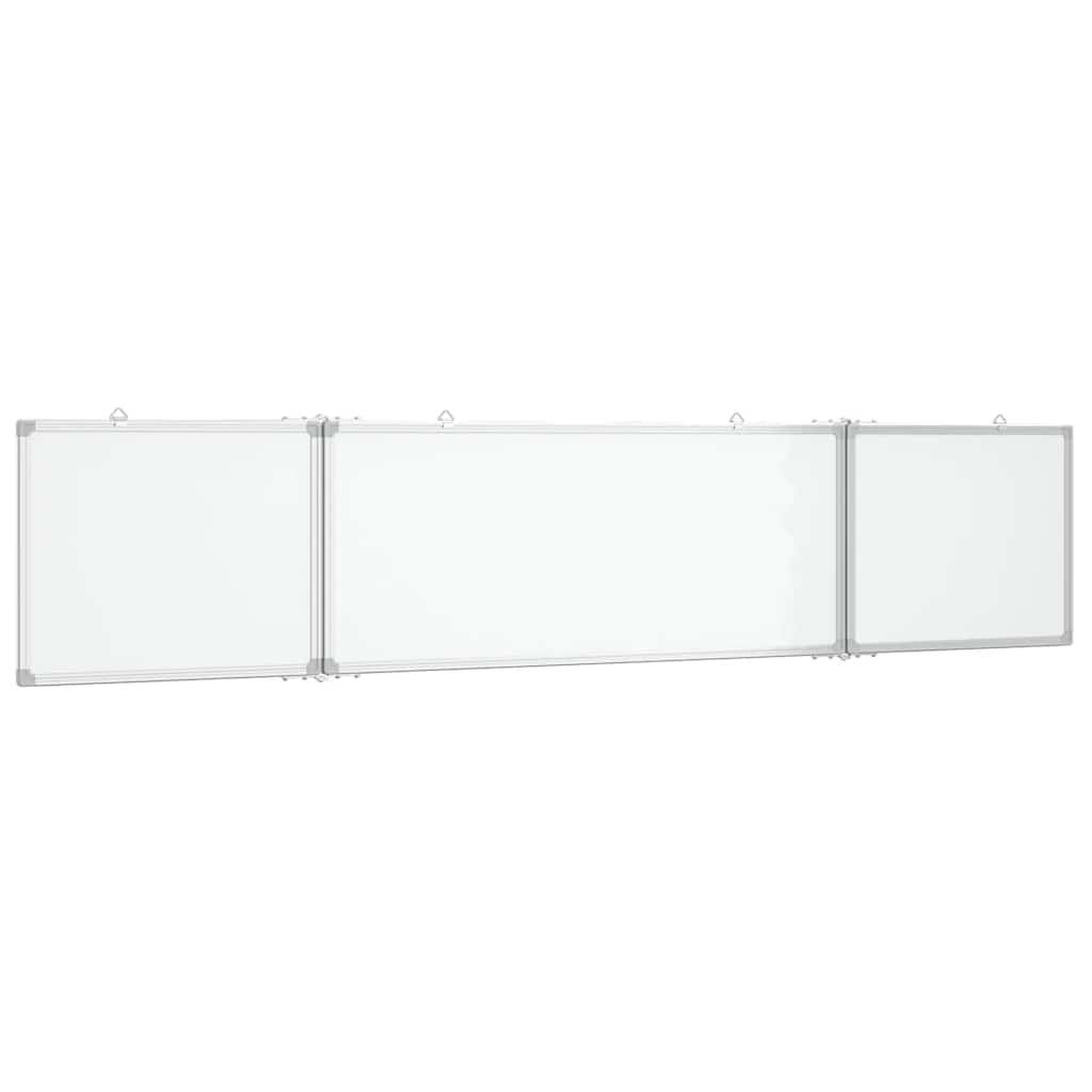 Vidaxx tableau blanc pliant magnétique 200x40x1,7 cm aluminium