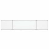 Vidaxx tableau blanc pliant magnétique 200x40x1,7 cm aluminium