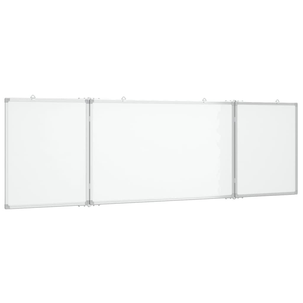 Vidaxl whiteboard magnetiskt vikbar 160x50x1,7 cm aluminium