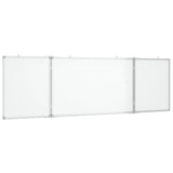 Vidaxl Whiteboard magnetesch klappt 160x50x1.7 cm Aluminium