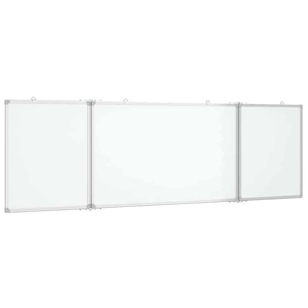 VidaXL Tableau blanc pliant magnétique 160x50x1,7 cm aluminium