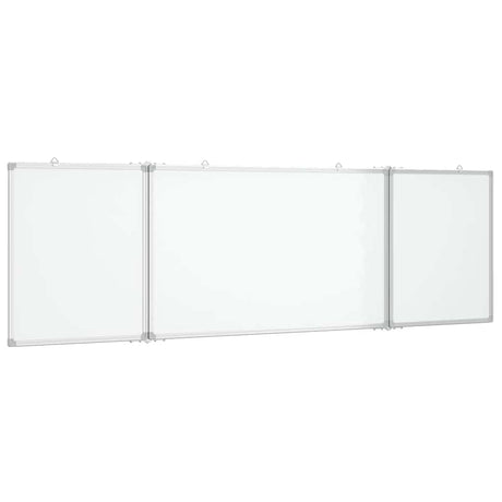 VidaXL Tableau blanc pliant magnétique 160x50x1,7 cm aluminium