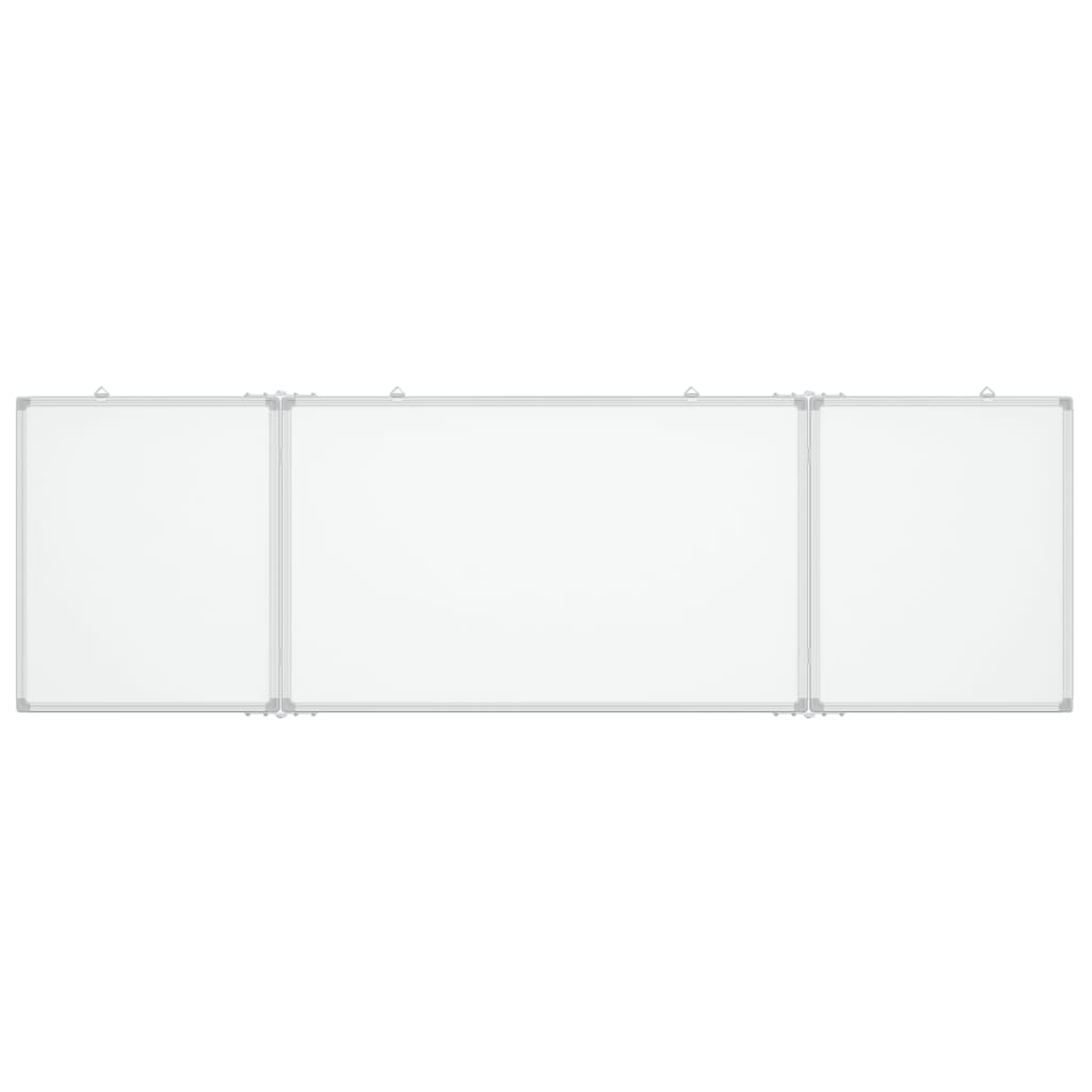 Vidaxl whiteboard magnetiskt vikbar 160x50x1,7 cm aluminium