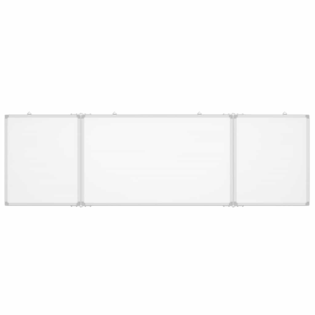 VidaXL Tableau blanc pliant magnétique 160x50x1,7 cm aluminium