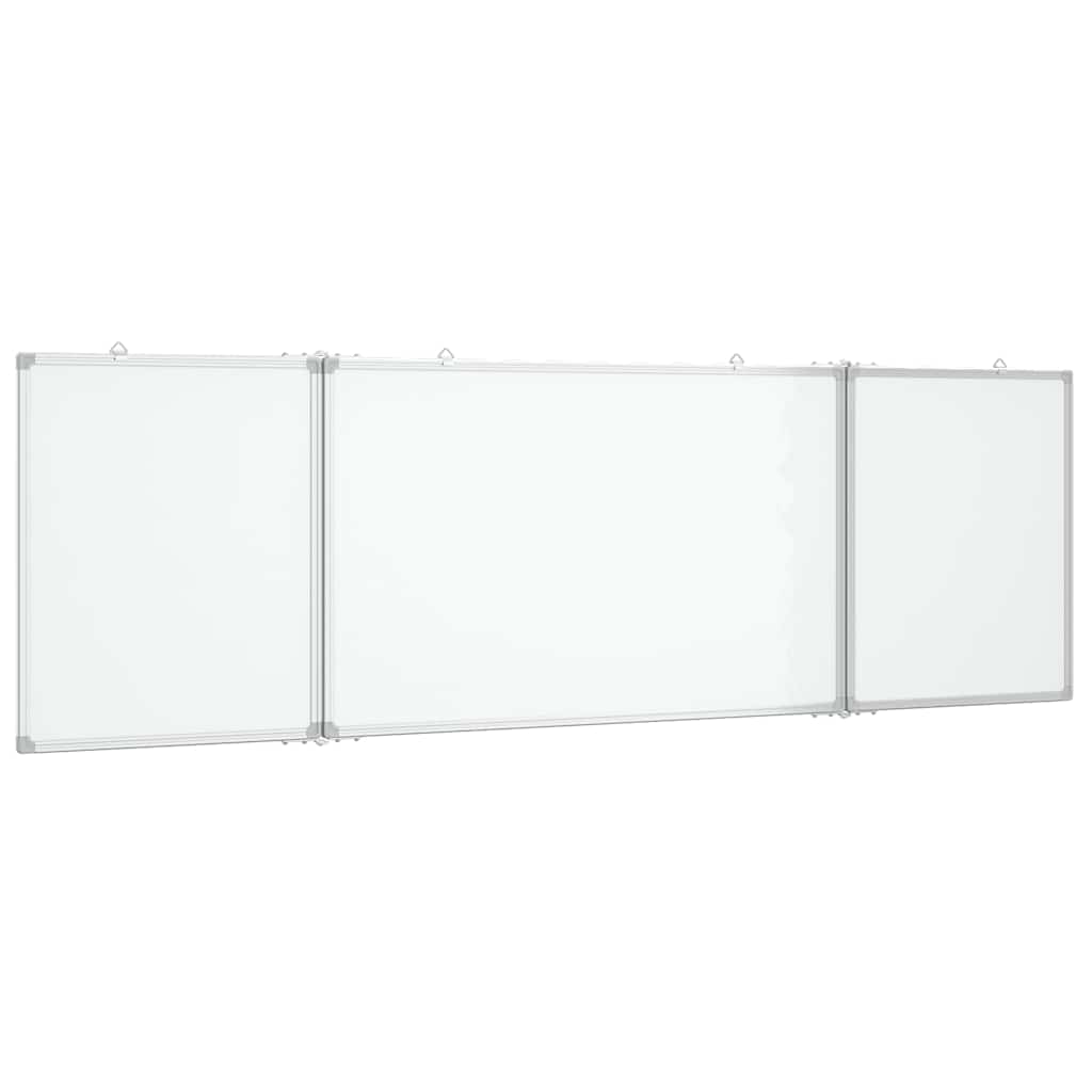 VidaXL Tableau blanc pliant magnétique 160x60x1,7 cm aluminium