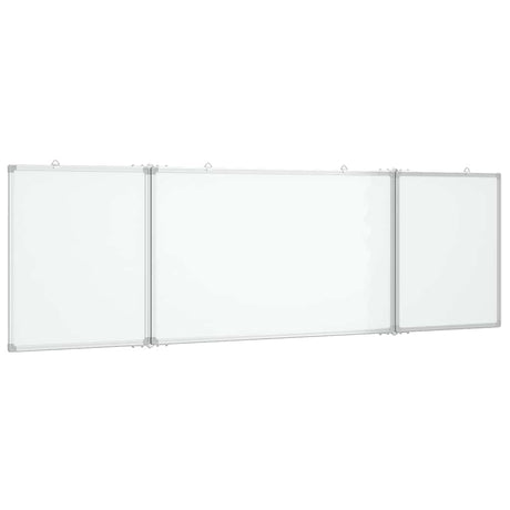 VidaXL Tableau blanc pliant magnétique 160x60x1,7 cm aluminium