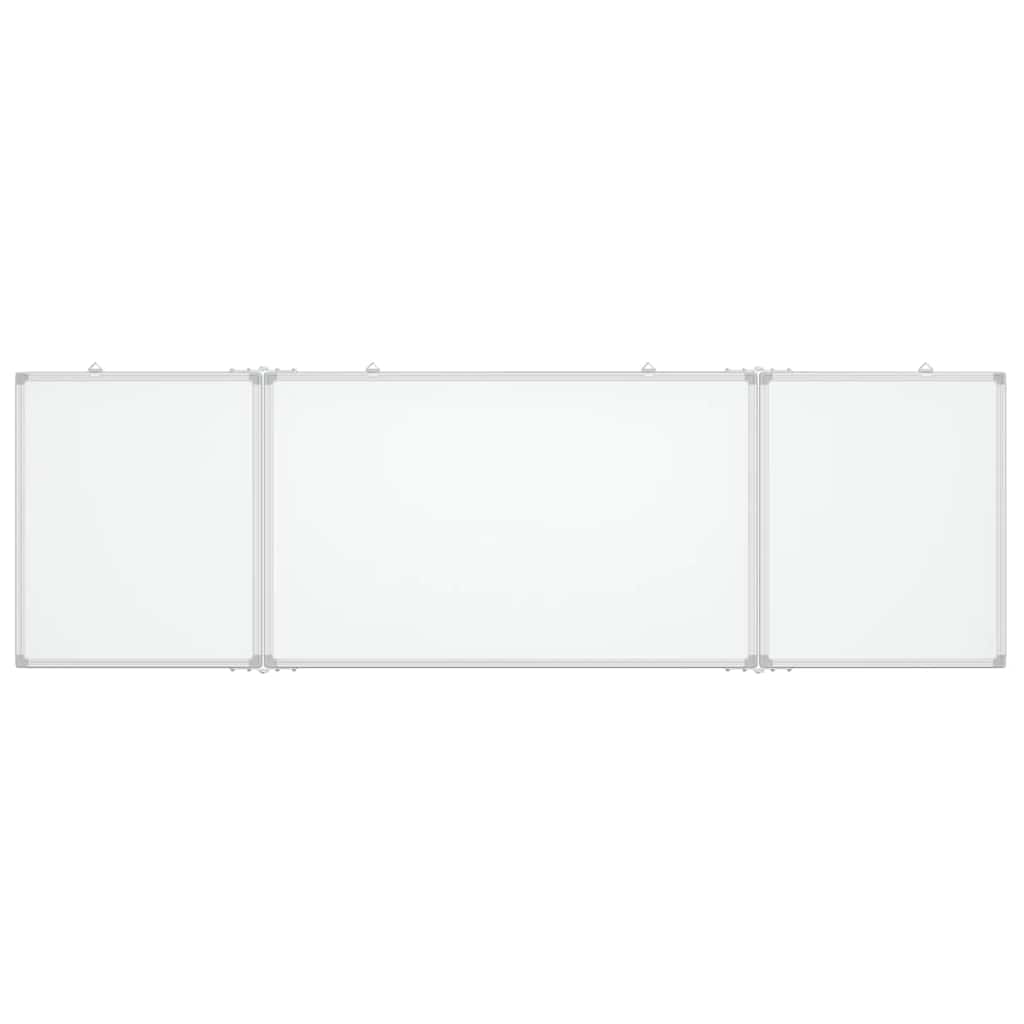 VidaXL Tableau blanc pliant magnétique 160x60x1,7 cm aluminium
