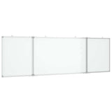 VidaXL Tableau blanc pliant magnétique 200x60x1,7 cm aluminium