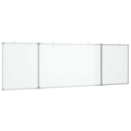 VidaXL Tableau blanc pliant magnétique 200x60x1,7 cm aluminium