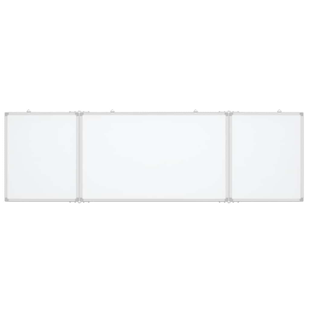 VidaXL Tableau blanc pliant magnétique 200x60x1,7 cm aluminium