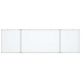 VidaXL Tableau blanc pliant magnétique 200x60x1,7 cm aluminium