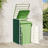 Vidaxx conteneur de stockage pour 1 conteneur 72x81x115 cm acier vert