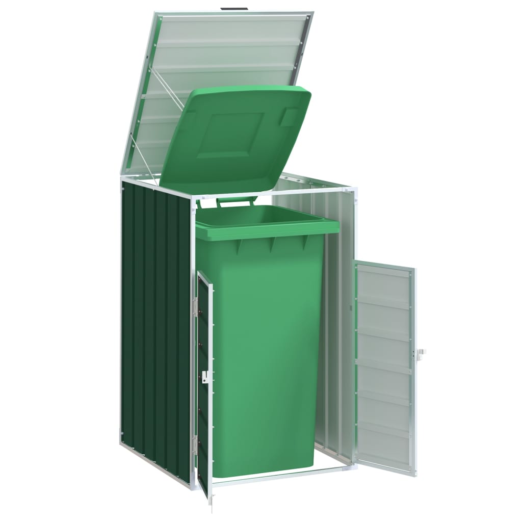 Vidaxx conteneur de stockage pour 1 conteneur 72x81x115 cm acier vert