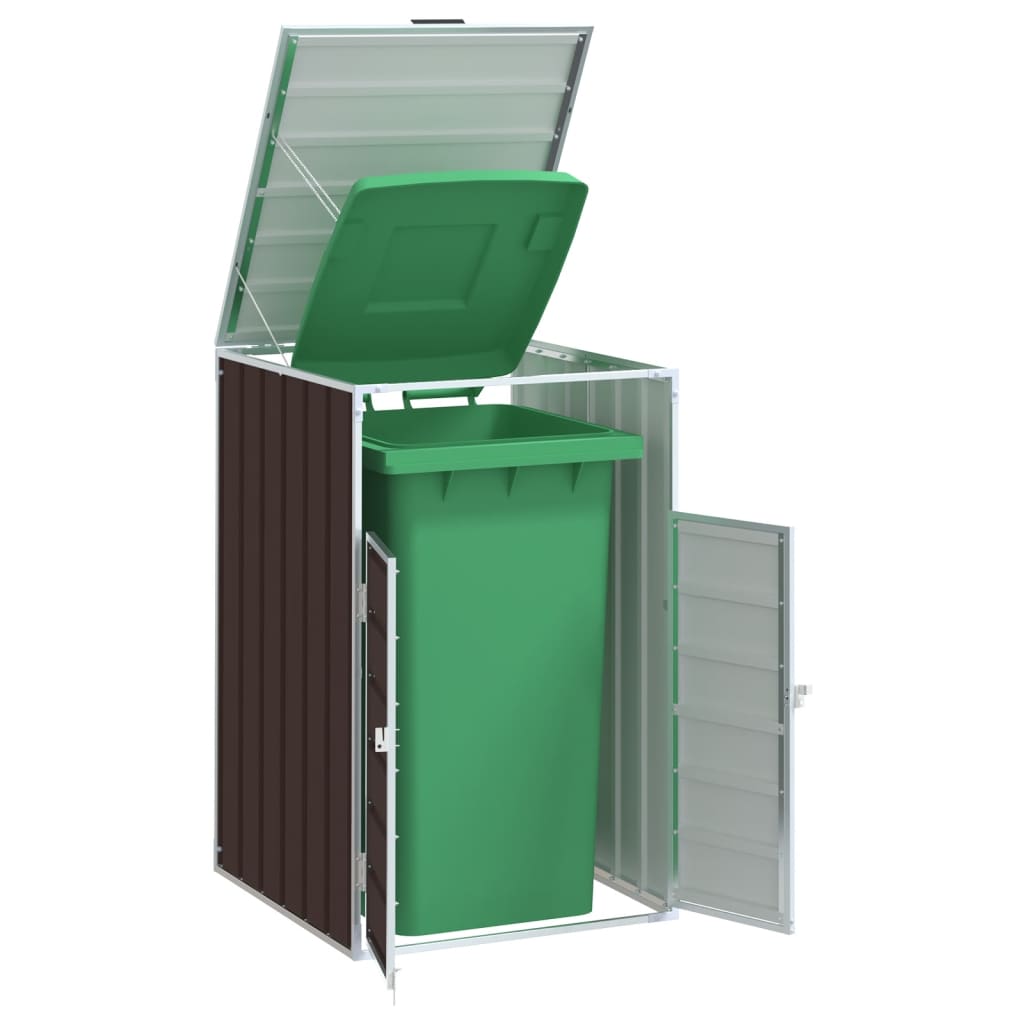 Vidaxx conteneur de rangement pour 1 conteneur 72x81x115 cm acier marron