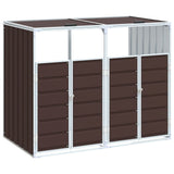 Vidaxx conteneur de stockage pour 2 conteneurs 144x81x113 cm acier marron