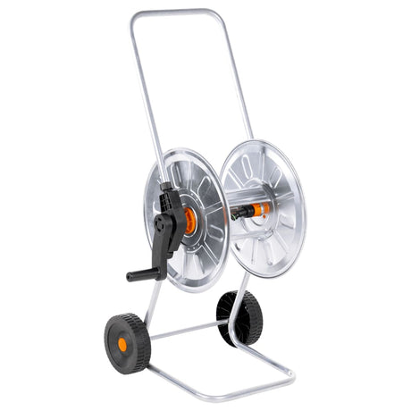 Vidaxxl chariot à tuyau d'arrosage pour tuyau de 50 m 1 2 ou 35 m 3 4 en acier