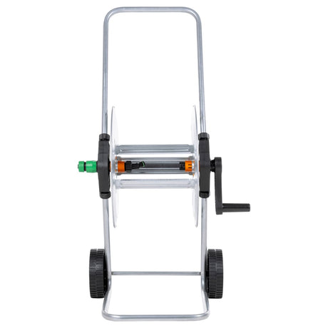 Vidaxxl chariot à tuyau d'arrosage pour tuyau de 50 m 1 2 ou 35 m 3 4 en acier