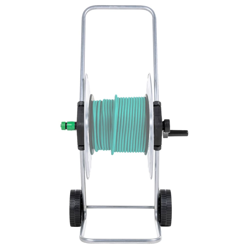Chariot de tuyau d'arrosage VidaXL pour tuyau en acier de 60 m 1 2
