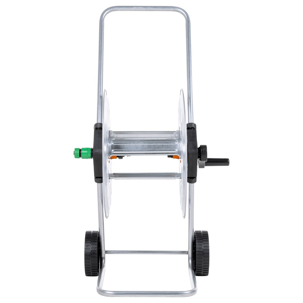 Chariot de tuyau d'arrosage VidaXL pour tuyau en acier de 60 m 1 2