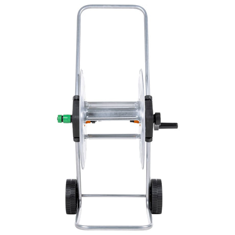 Chariot de tuyau d'arrosage VidaXL pour tuyau en acier de 60 m 1 2
