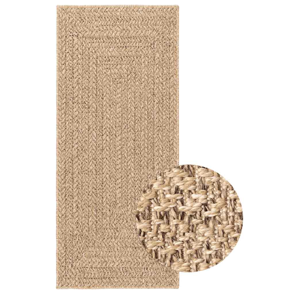 VidaXL tapis zizur intérieur et extérieur 80x200 cm aspect jute