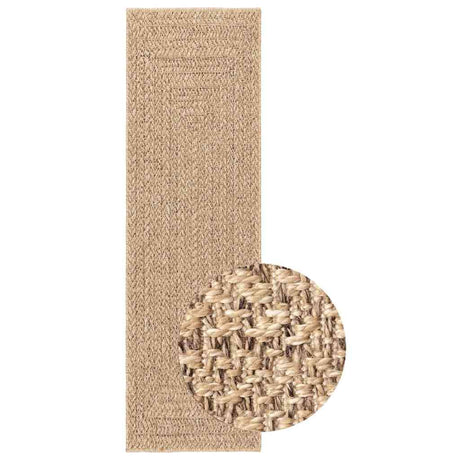 VidaXL tapis zizur intérieur et extérieur 80x250 cm aspect jute