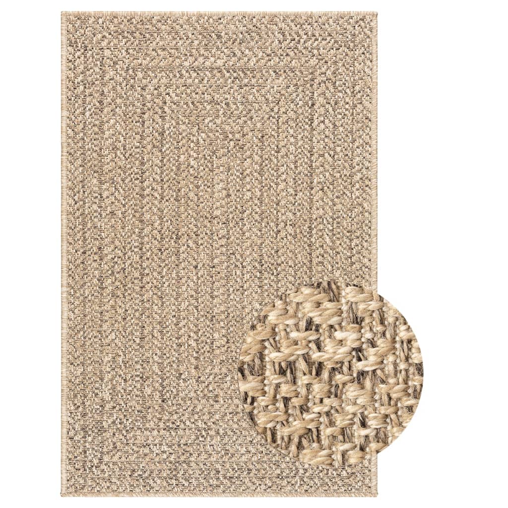 Vidaxl rug Zizur inside and outside 240x340 cm jute look