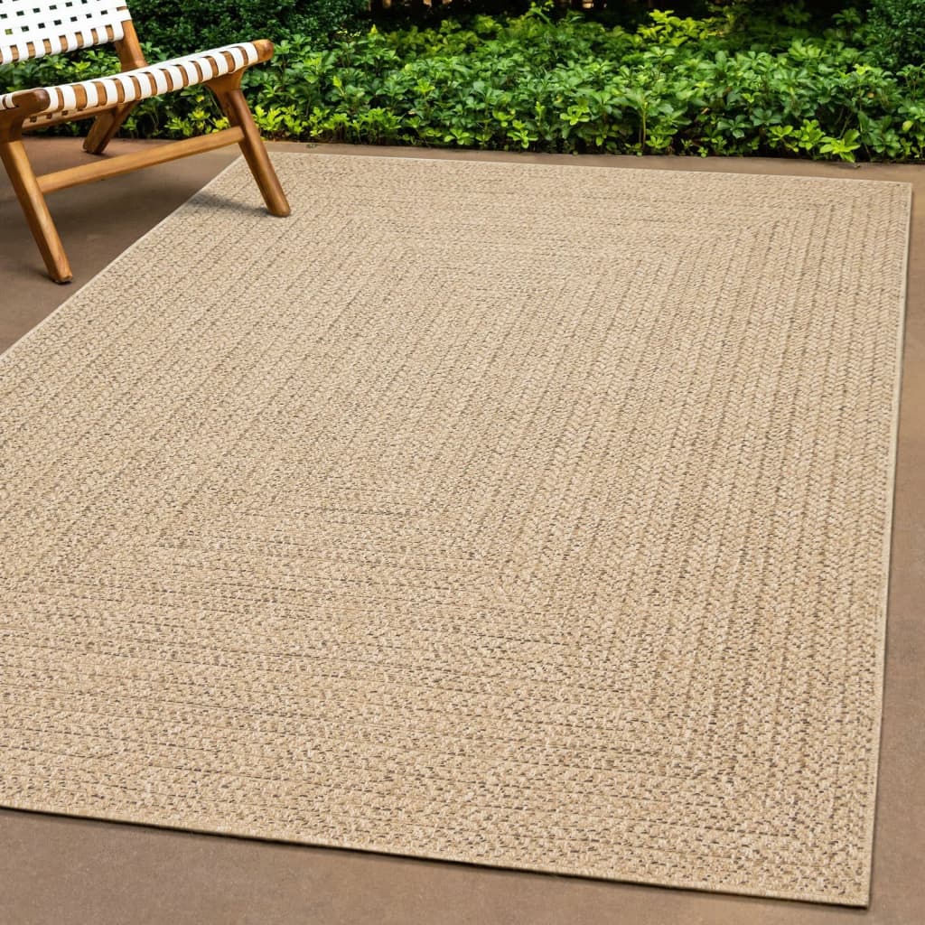 Vidaxl Rug Zizur inni og utenfor 240x340 cm Jute Look