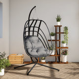 Chaise suspendue Vidaxl avec acier standard, anthracite