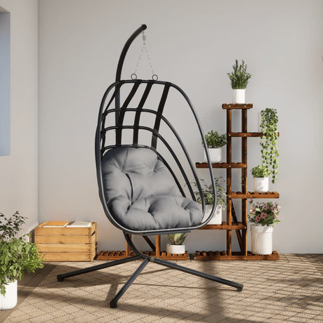 Chaise suspendue Vidaxl avec acier standard, anthracite
