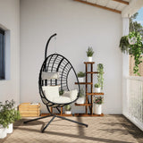 Chaise suspendue VidaXL avec rotin standard et acier beige