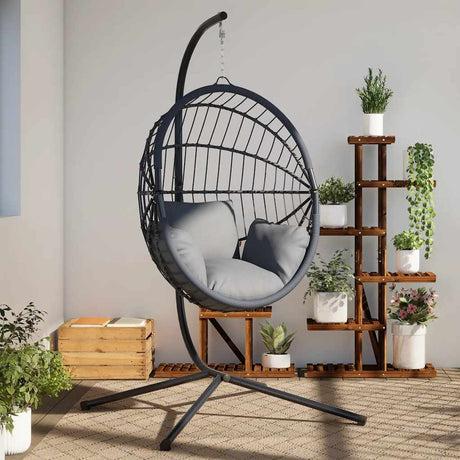 Vidaxx support pour chaise suspendue acier, anthracite