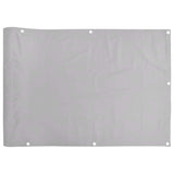 Vidaxx paravent de balcon 400x75 cm PVC gris