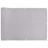 Vidaxx paravent de balcon 1000x75 cm PVC gris