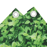 VidaXL paravent de balcon motif végétal 500x75 cm PVC vert